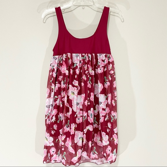 Hot Touch Fed Floral One Piece Swim Dress Size M - Picture 2 of 8